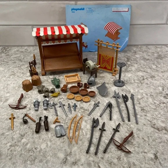 PLAYMOBIL Retired Set 7855 Knights Market Stand - Picture 9 of 9